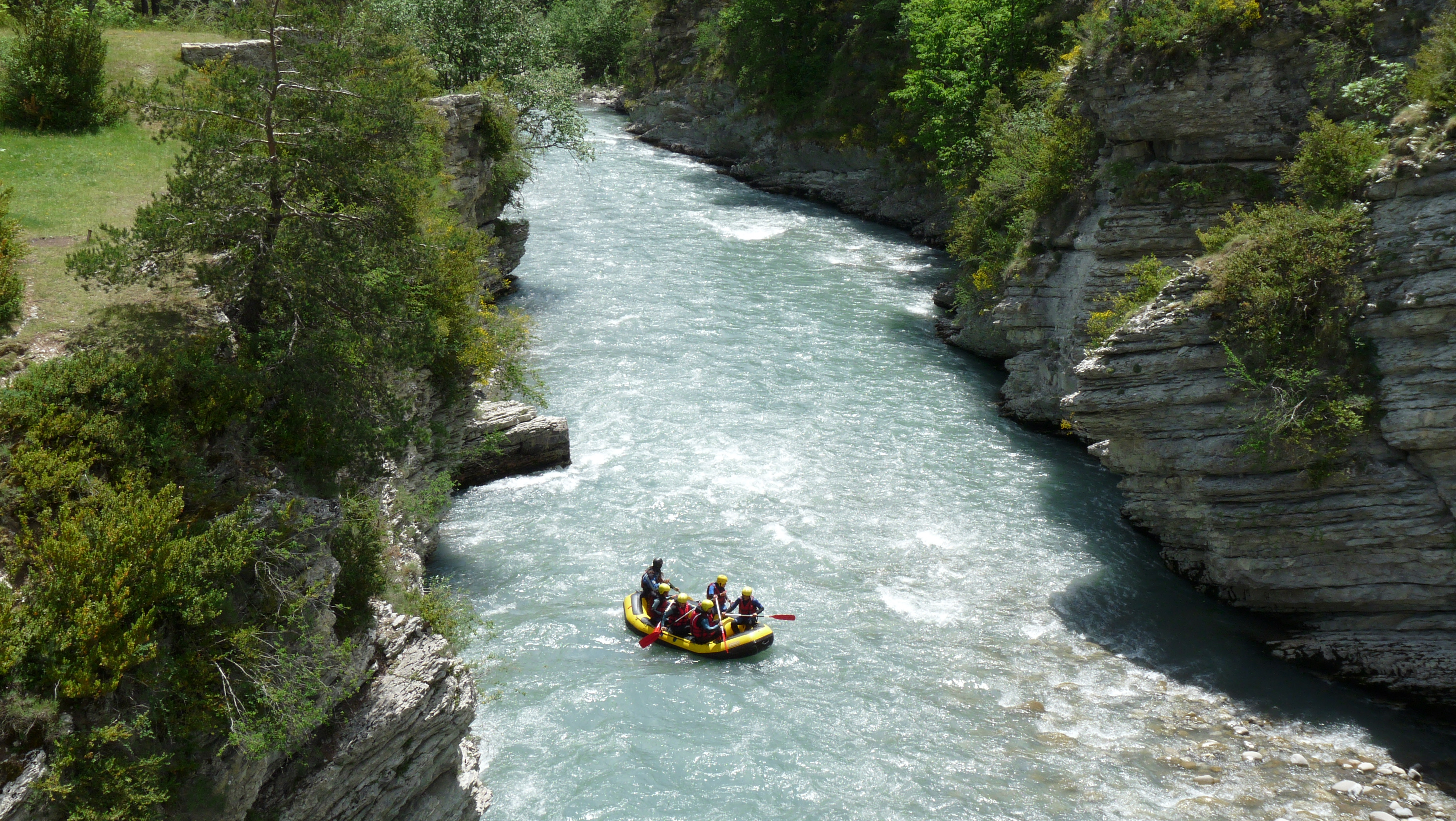 Descente du Verdon en rafting dans le Val d'Allos